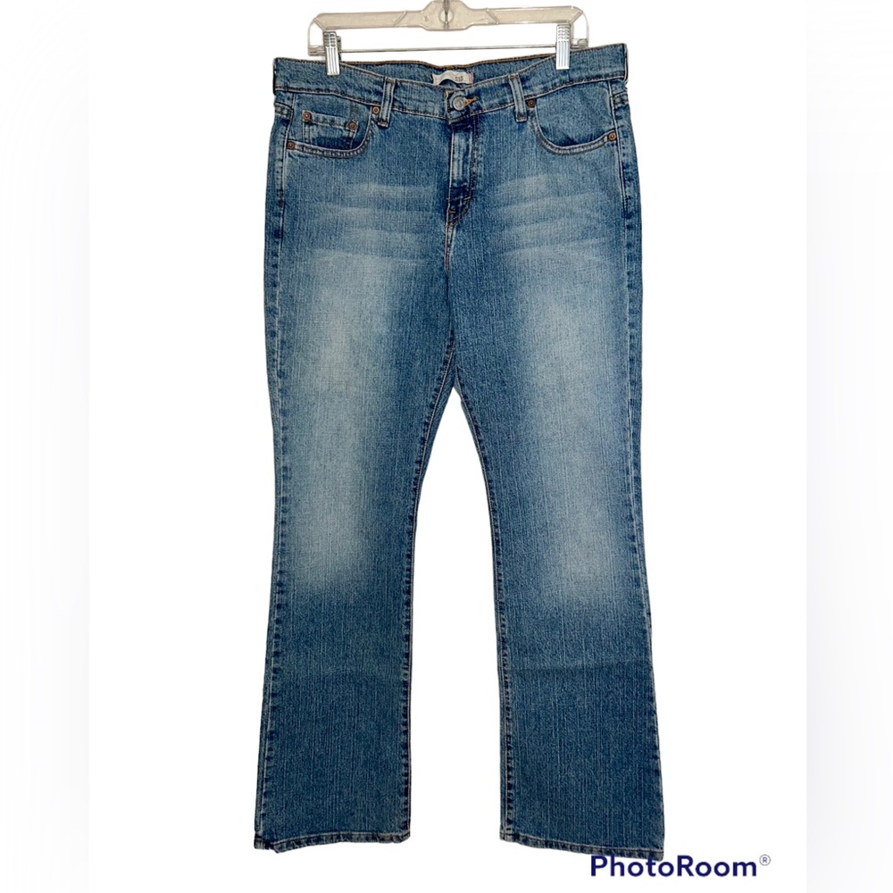 Levi’s 515 womens stretchy bootcut denim blue jeans size 12